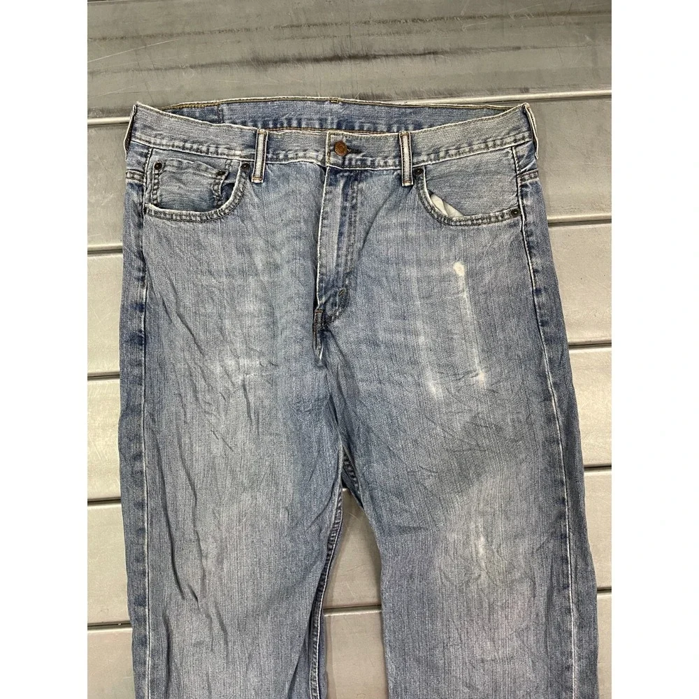 Levis 569 Loose Straight Jeans Mens 36x33 Blue‎ Medium Wash Denim